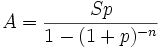 Loan calculator formula